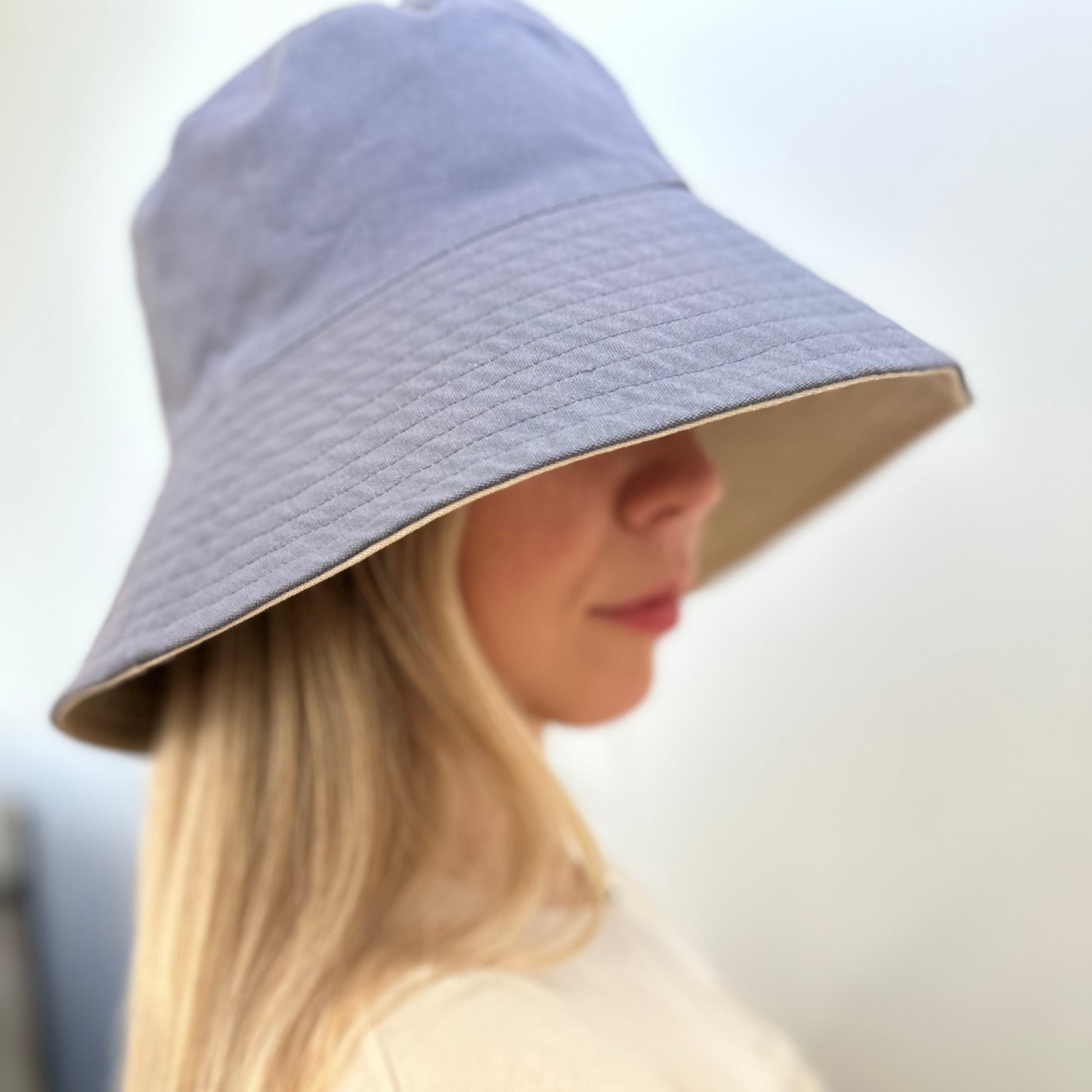 M-XXL Reversible Unisex Wide Brim Bucket Hat Jovvsd