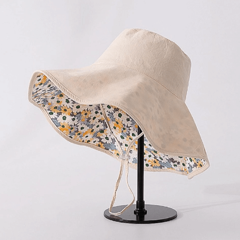 Reversible Wide Brim Bucket Hat.