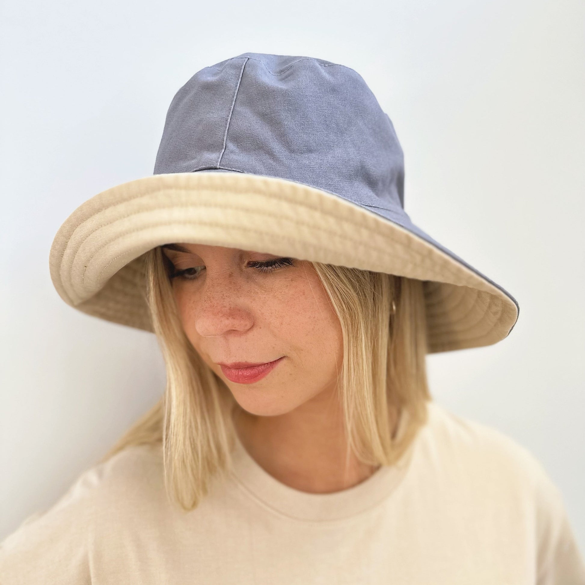 M-XXL Reversible Unisex Wide Brim Bucket Hat Jovvsd