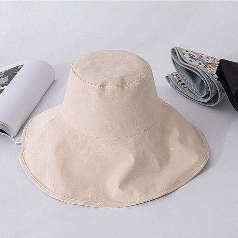 Reversible Wide Brim Bucket Hat.