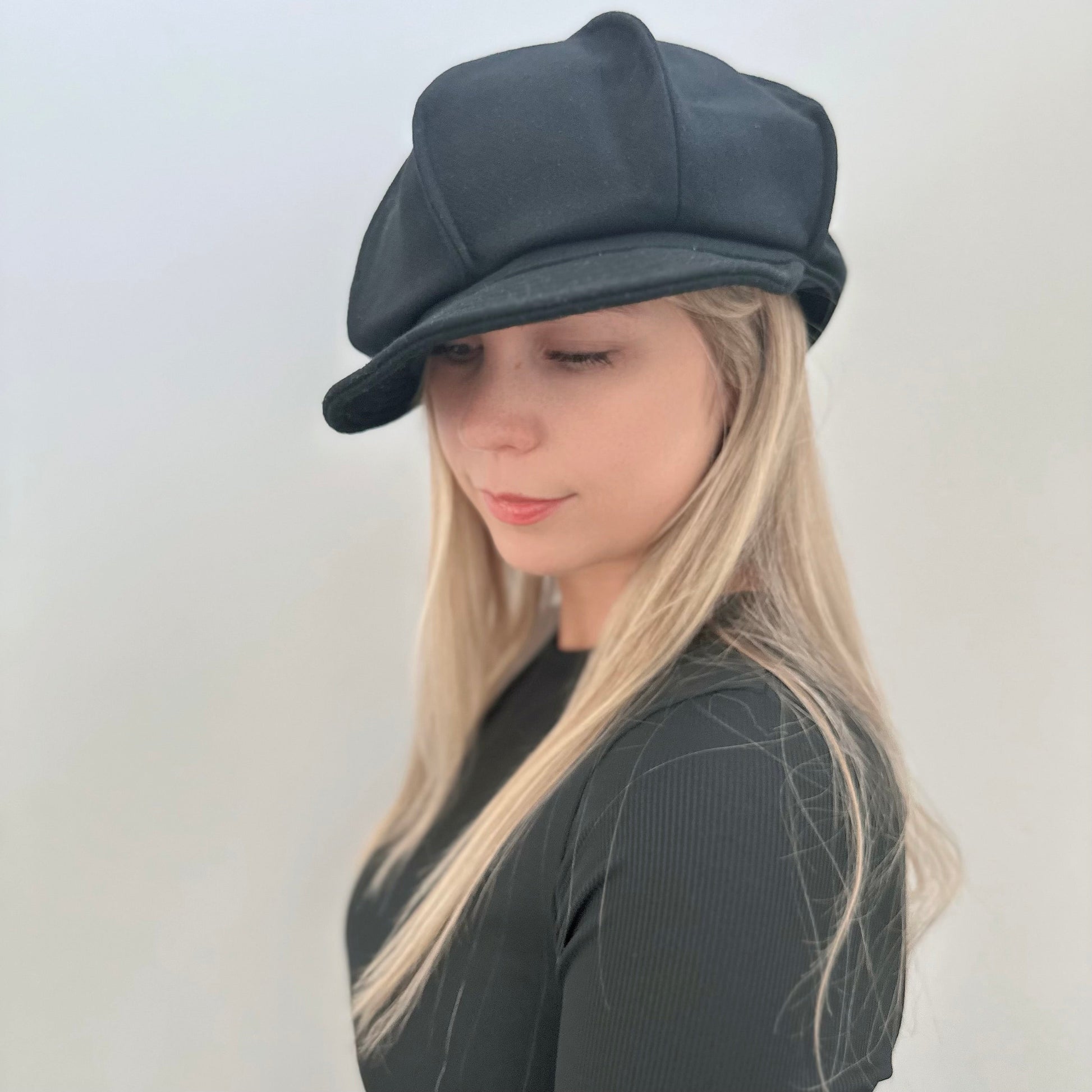Customized Oversize Wool Applejack Newsboy Cap Jovvsd