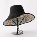 Reversible Wide Brim Bucket Hat.