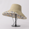 Reversible Wide Brim Bucket Hat.