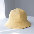 Custom linen bucket hat.