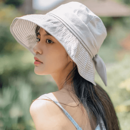 Light Weight Wide Brim Bucket Hat for Women.