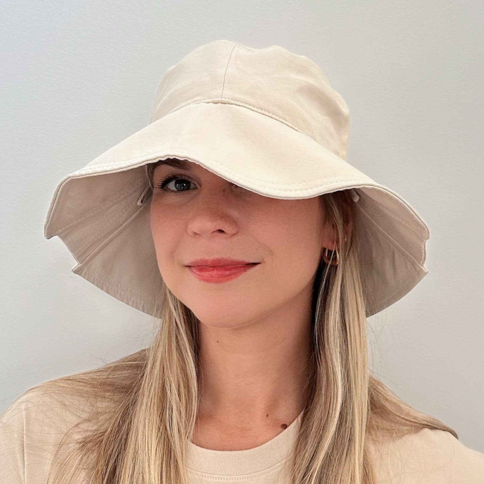 Foldable Wide Brim Bucket Hat for Women Jovvsd