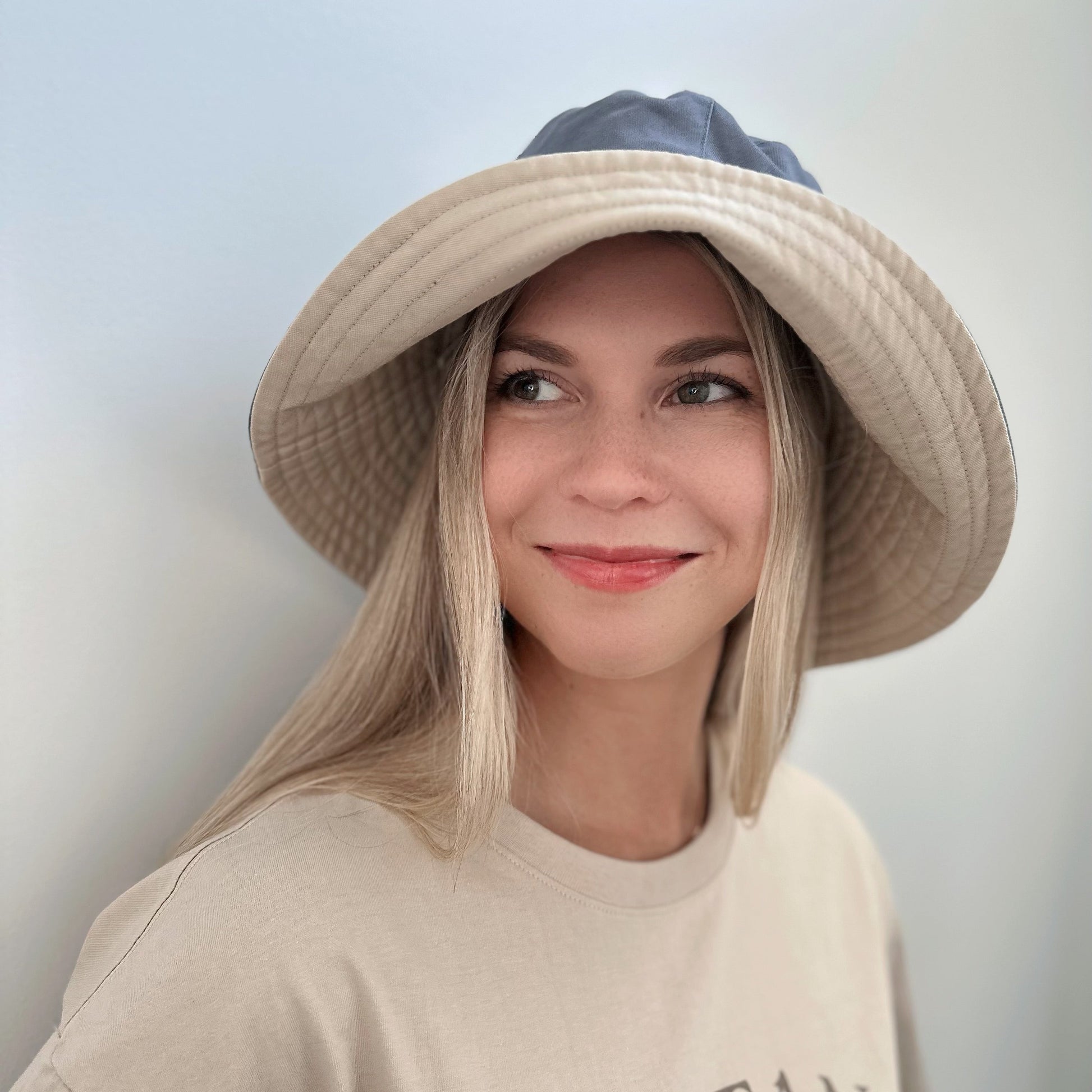 M-XXL Reversible Unisex Wide Brim Bucket Hat Jovvsd