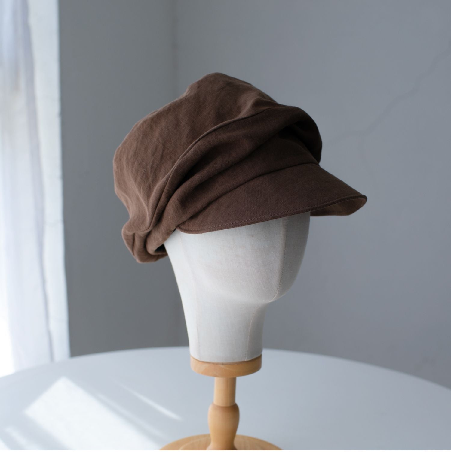 Two Way Linen Newsboy Cap Jovvsd