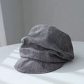 Two Way Linen Newsboy Cap Jovvsd