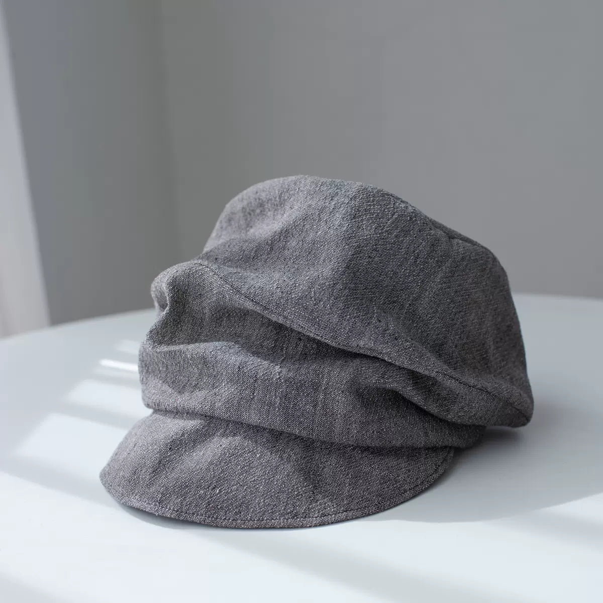 Two Way Linen Newsboy Cap Jovvsd