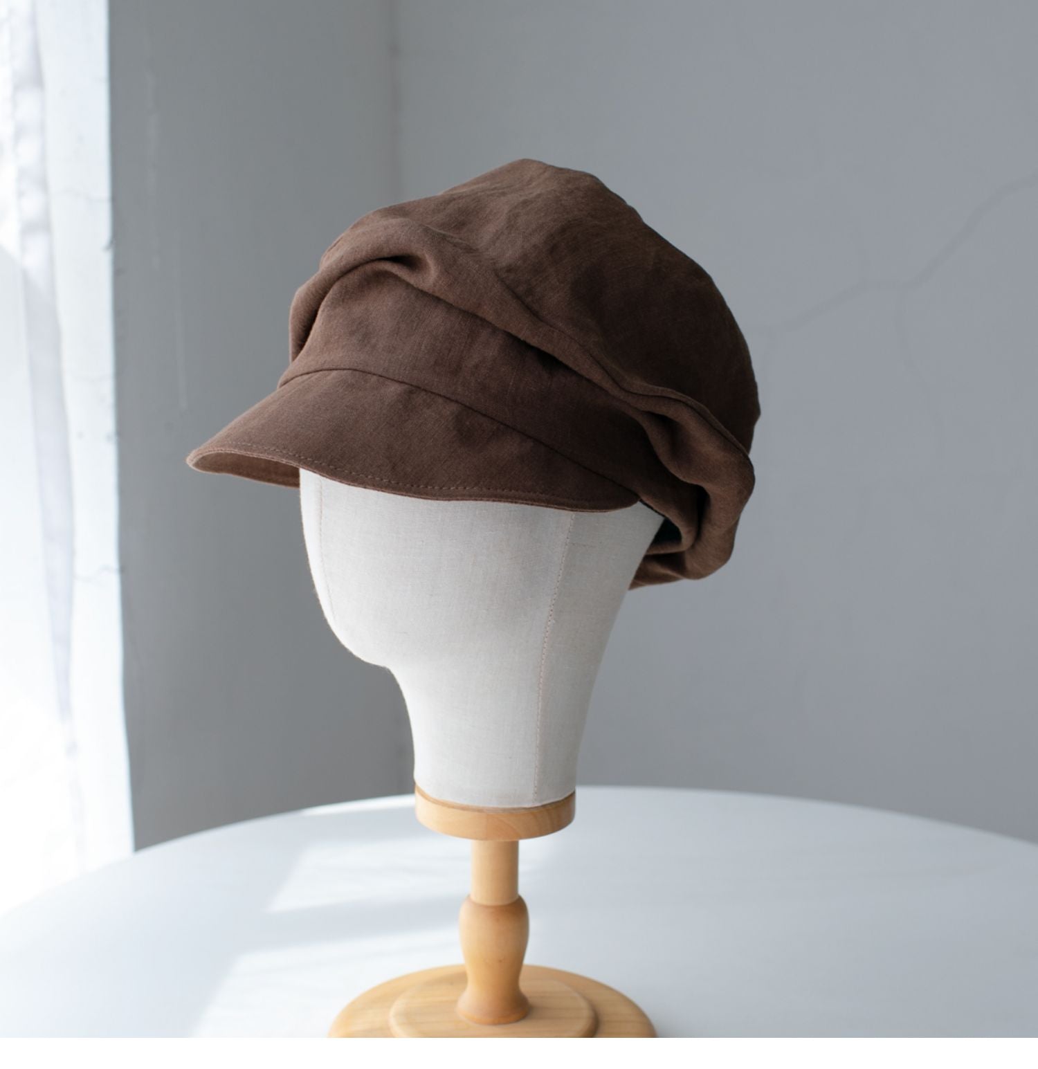 Two Way Linen Newsboy Cap Jovvsd