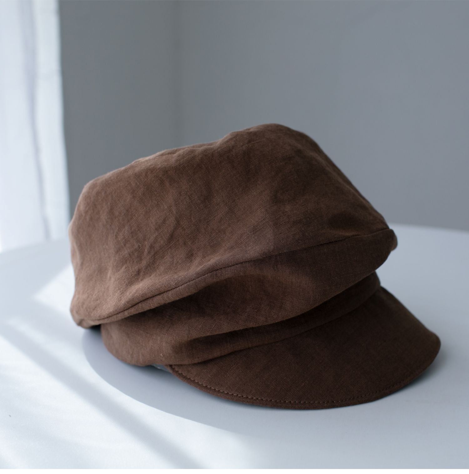 Two Way Linen Newsboy Cap Jovvsd