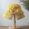 Bucket Sun Hat with Bow Tie for Women and Girls.