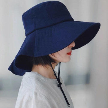 Wide Brim Bucket Hat - Jovvsd