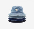 Daisy Denim bucket hat  for Women and Girls.