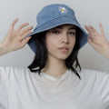 Daisy Denim bucket hat  for Women and Girls.