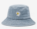 Daisy Denim bucket hat  for Women and Girls.