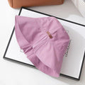 Foldable Wide Brim Bucket Hat for Women.