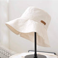 Foldable Wide Brim Bucket Hat for Women.