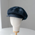 Unisex Oversize Denim Newsboy Cap - Jovvsd