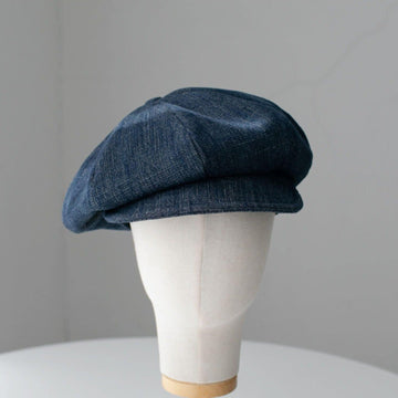 Unisex Oversize Denim Newsboy Cap - Jovvsd