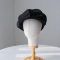 Oversize Slouchy Unisex Linen Applejack Newsboy Cap - Jovvsd