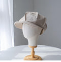 Oversize Slouchy Unisex Linen Applejack Newsboy Cap - Jovvsd