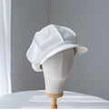 Oversize Slouchy Unisex Linen Applejack Newsboy Cap - Jovvsd