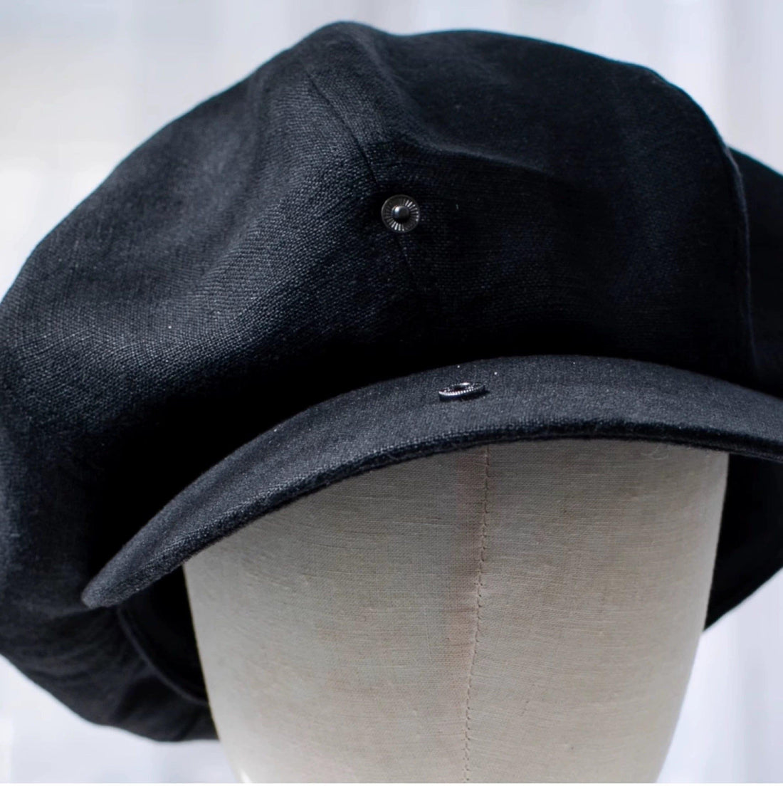 Extra Oversized Linen Unisex Applejack Newsboy Cap - Jovvsd