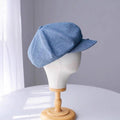 Customized Unisex Oversize Denim Applejack Newsboy Cap - Jovvsd