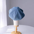 Customized Unisex Oversize Denim Applejack Newsboy Cap - Jovvsd