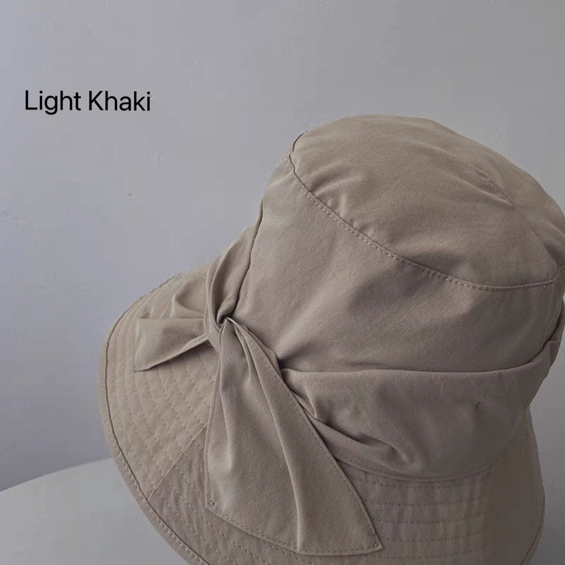 Bucket Hat with Bow Tie for Women and Girls.