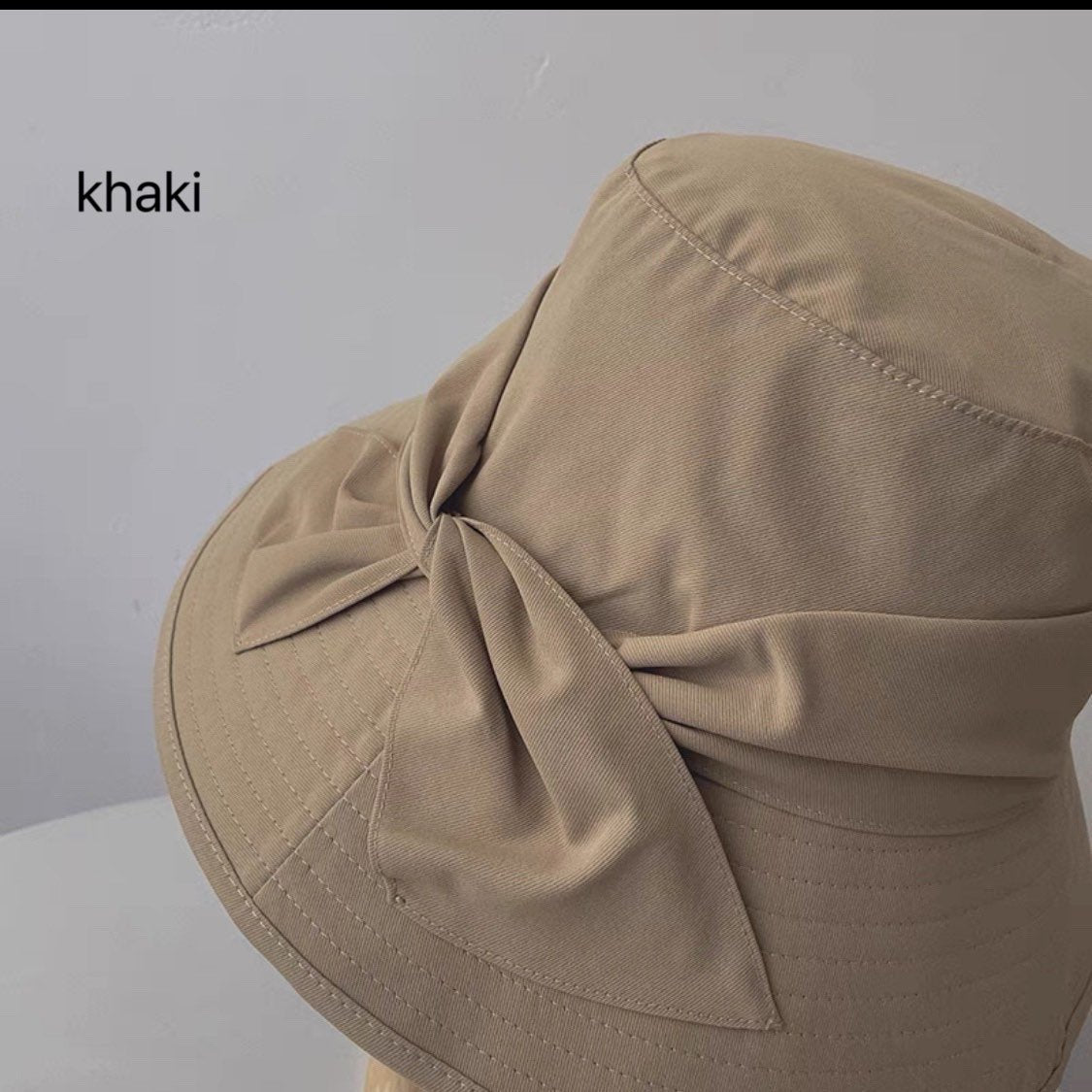 Bucket Hat with Bow Tie for Women and Girls.