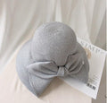 Wide Brim Straw Hat with Bow Tie for Women.