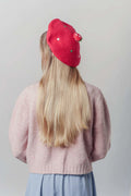 Strawberry Beret Hat for Women and Kids.