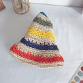 Summer Rainbow Straw Hat for Women/Girl.
