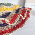 Summer Rainbow Straw Hat for Women/Girl.