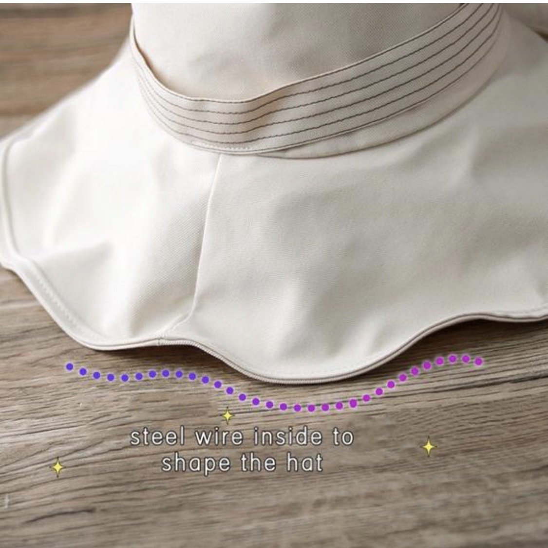 Wide Brim Bucket Hat for Women.